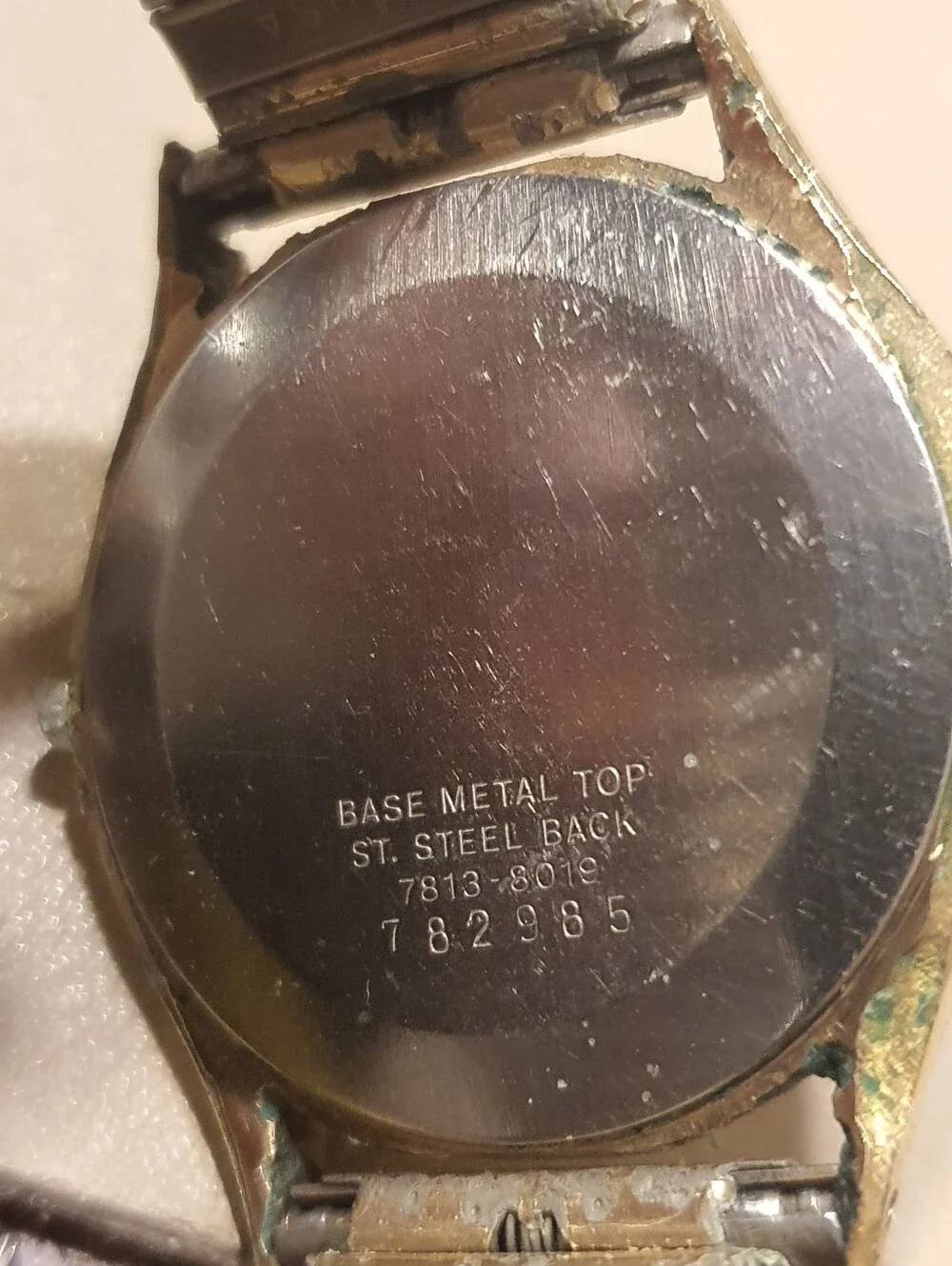 Vtg Seiko Quartz 7N43-8A89 Goldtone Stainless Steel Men's Watch w/Day-Date